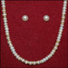 Single Line  White Button Pearl  Mala with chakras - SBJ-19 - Click here to View more details about this Product
